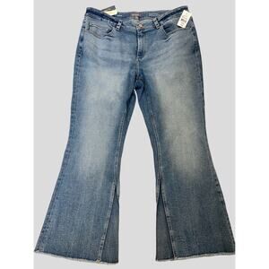DL1961 Jean Blue 18W DLVintage High‎ Rise Instasculpt Crop Bridget Boot Flare